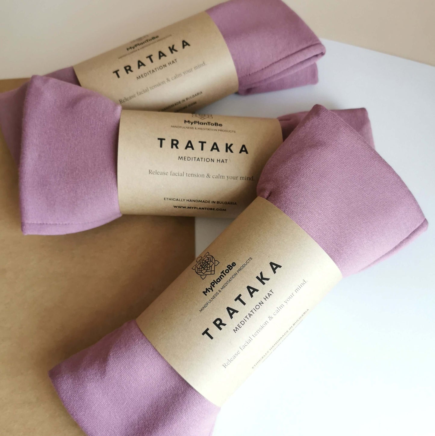 TRATAKA / шапка за медитация / светло лилава