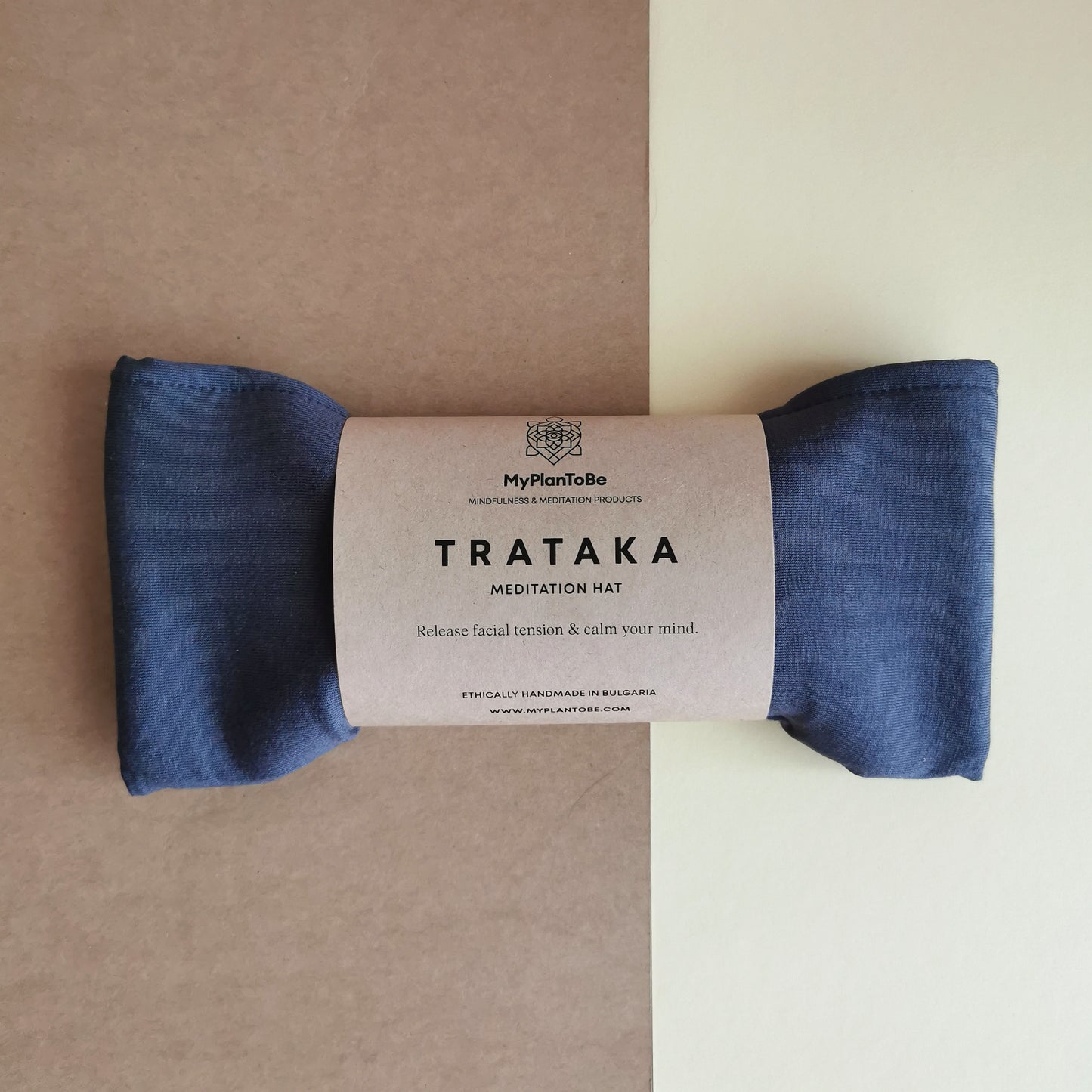 TRATAKA / шапка за медитация / сивосиня