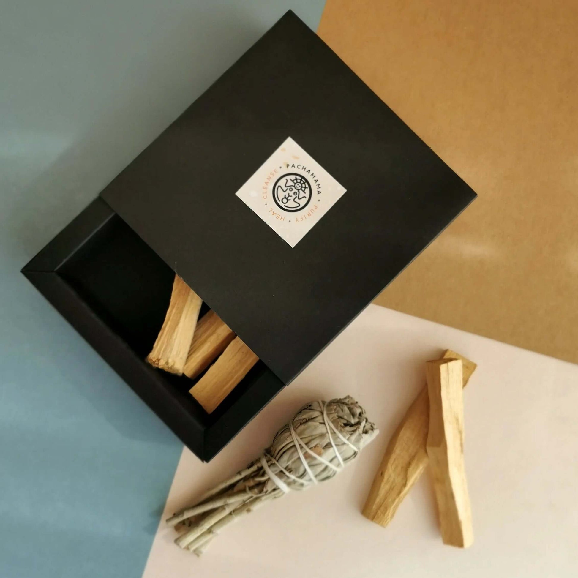 sage palo santo / БЯЛА САЛВИЯ и ПАЛО САНТО в подаръчна кутия Pachamama MyPlanToBe