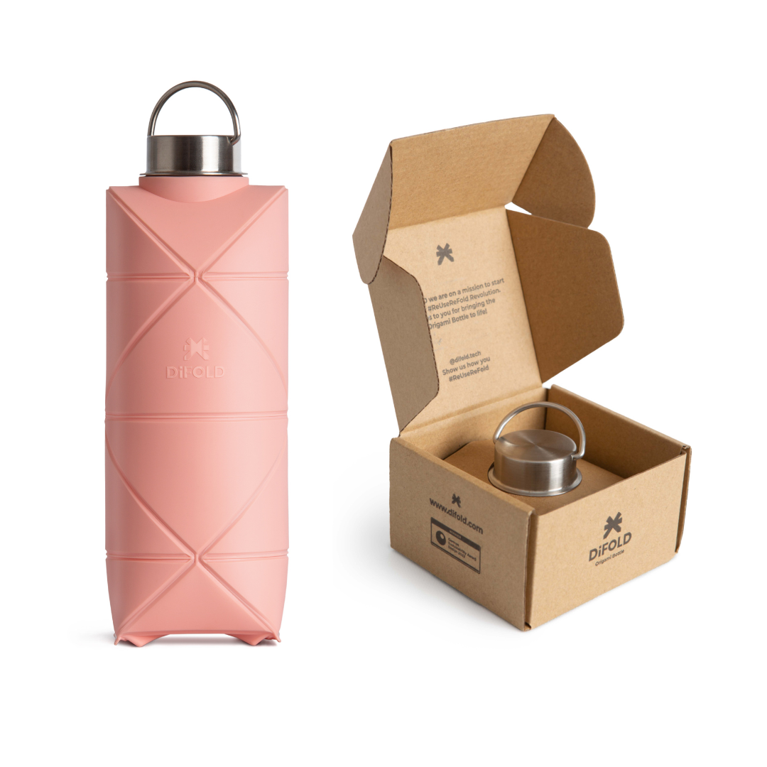pink origami bottle DiFOLD / розова оригами бутилка / MyPlanToBe