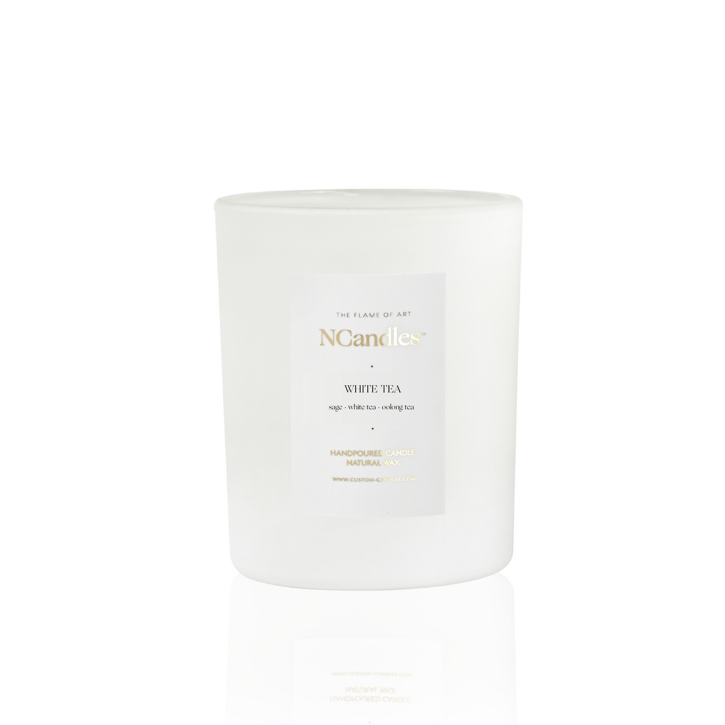 white candles with white background