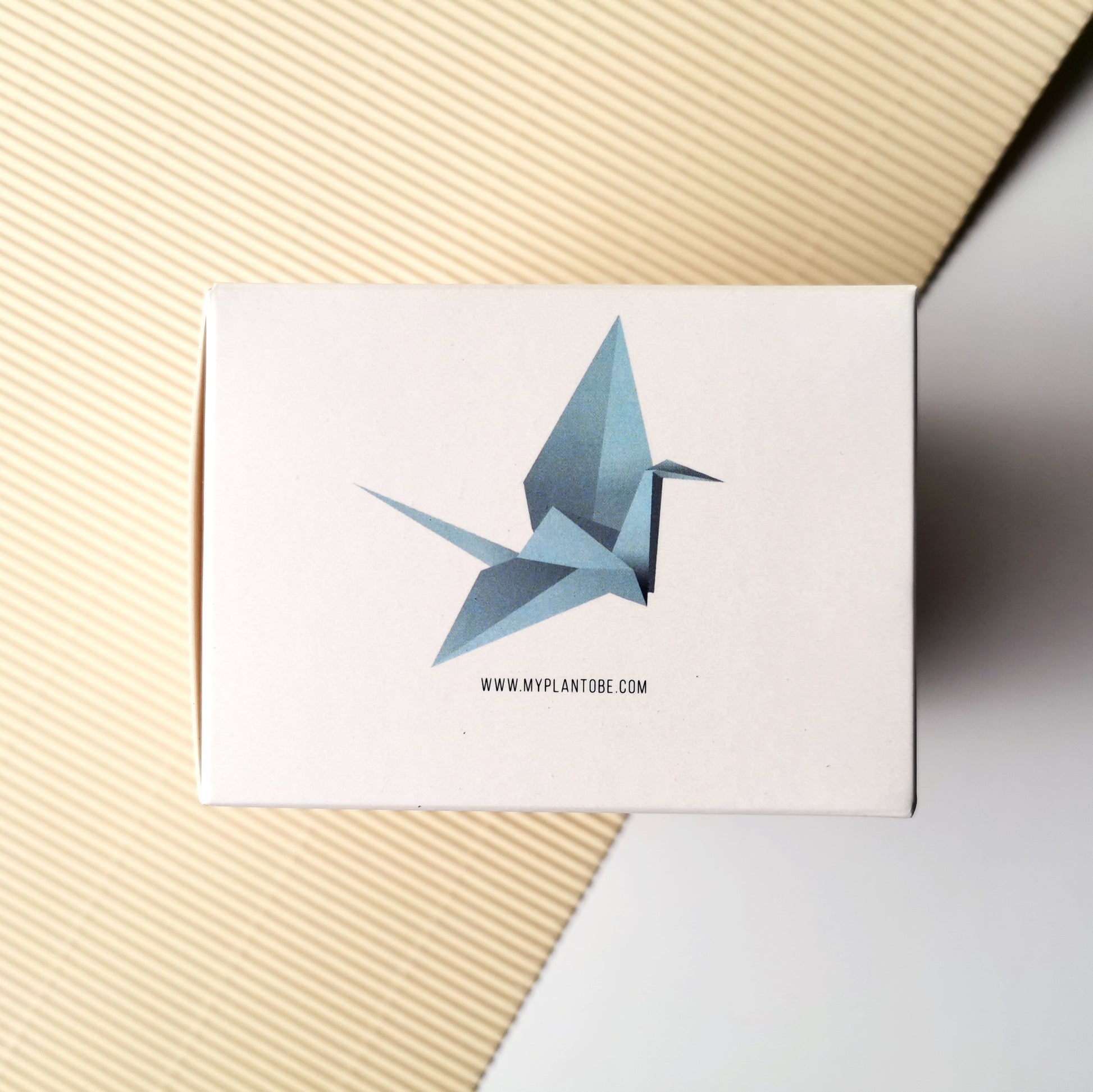 origami SENBAZURU / BLUE / мини оригами кутия за сини жерави MyPlanToBe / 1000 жерава