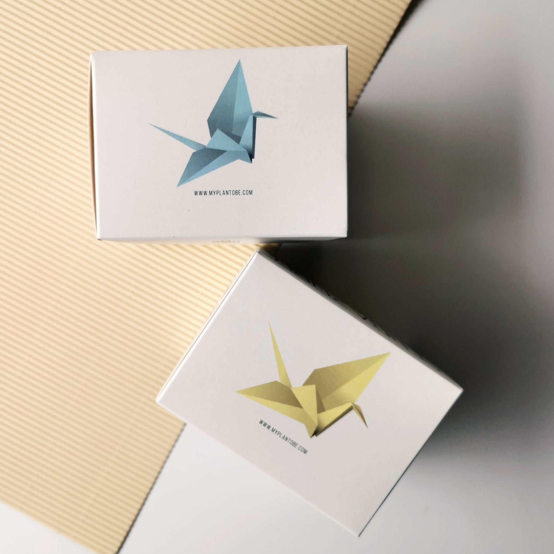 origami SENBAZURU / BLUE / мини оригами кутия за сини жерави MyPlanToBe / 1000 жерава