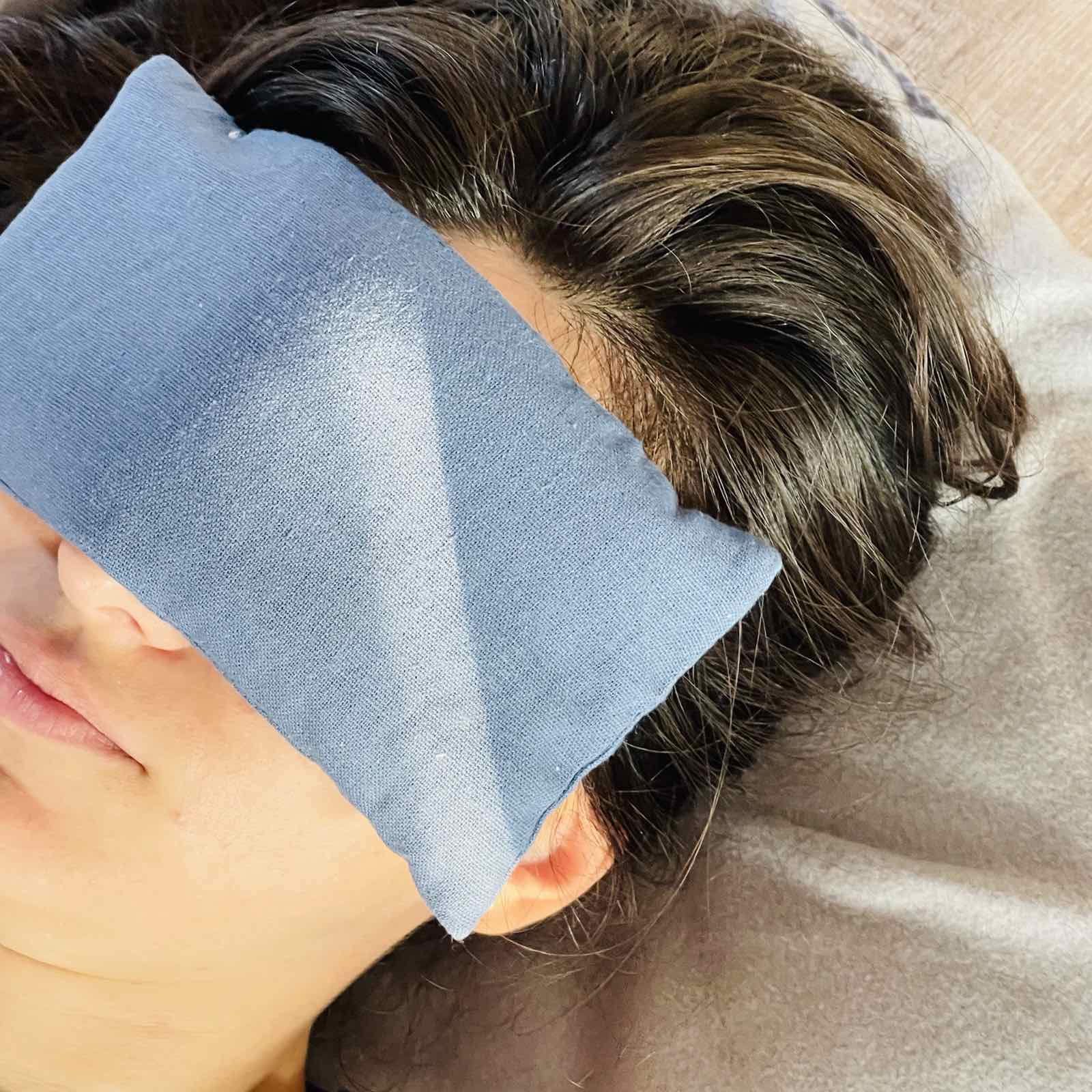 blue eye pillow OMAYA lavander / арома възглавница за очи с лавандула / синя MyPlanToBe